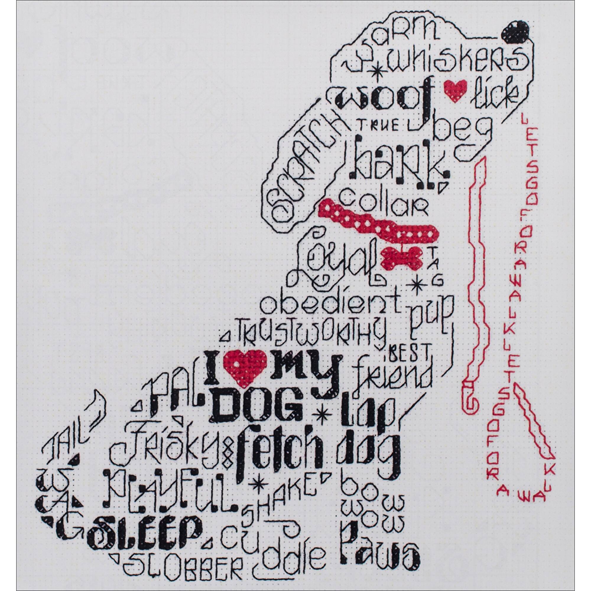 Imaginating Let's Bark Counted Cross Stitch Kit